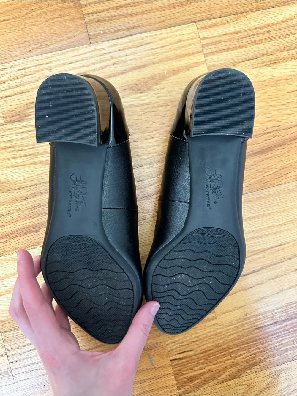Life Stride Black Slip-On Pumps